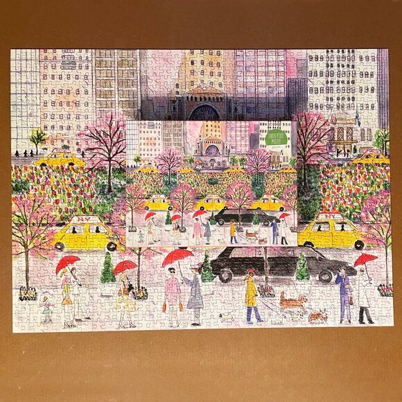 Spring on Park Avenue by Michael Storrings - Galison 1000 Piece Puzzle 20 x 27 - Picture 2 of 8
